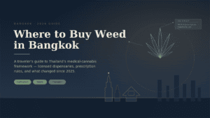 Where to buy weed in Bangkok at a cannabis dispensary